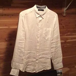White Linen Shirt - Long Sleeve